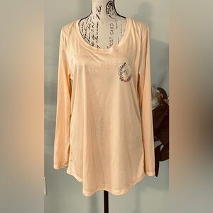 Cream Long Sleeve Tunic with Relaxed Fit 💛
